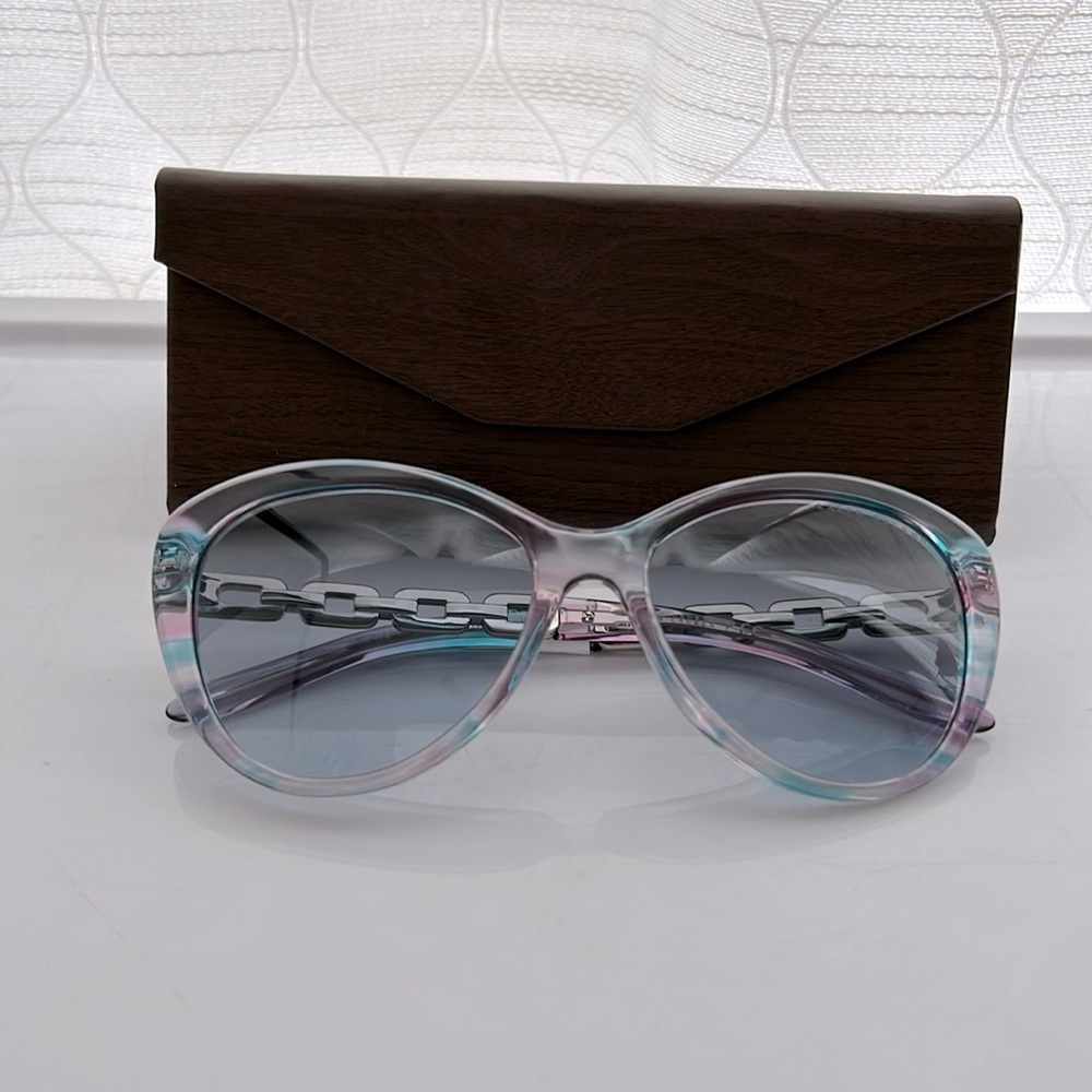 New Ralph Lauren RL8184 583219 56/17 Sunglasses Crystal Purple Havana ,Polarized